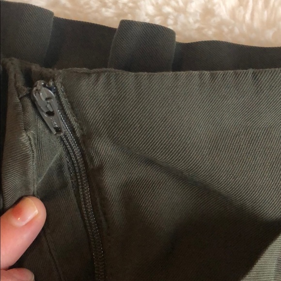 Army Green Paper Bag Pants‎ - Picture 4 of 8
